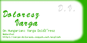 doloresz varga business card